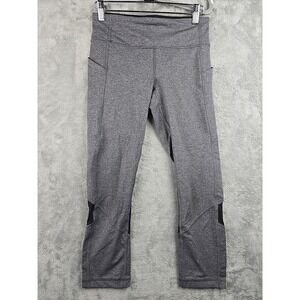 Lululemon‎ Pace Rival Crop 22" Leggings Womens 4 Gray Athletic Yoga Stretch
